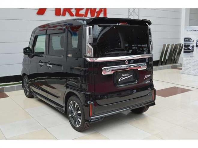 スペーシアカスタム ハイブリッド XS 4WD　ワンオーナー車ハイブリッド4WDセーフティサポート搭載デュアルセンサーブレーキサポート後退時ブレーキサポート7インチワイドナビTV両側オートスライドスライドドアLEDライト 660