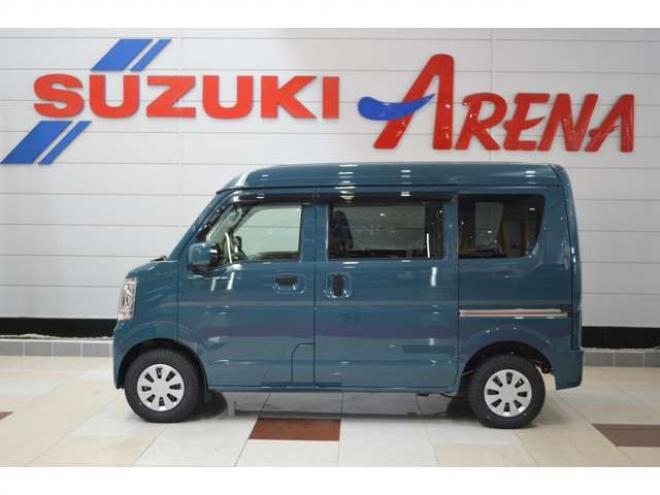 エブリィPC ハイルーフ 4WD　届出済未使用車ハイルーフCVTマチック4WDセーフティサポート搭載ハイビームアシスト付LEDライトCDステレオETCドライブレコーダー純正エンジンスターターシートヒーター 660