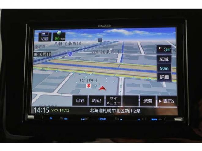 スペーシアハイブリッド X 4WD　純正ナビ　LEDヘッドライト　デュアルセンサーブレーキサポート　横滑り防止装置　両側電動スライドドア 660