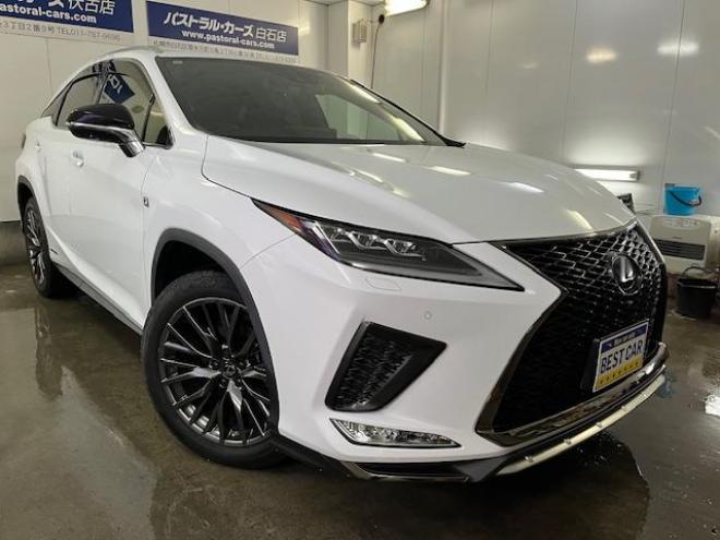 レクサスＲＸ４５０ｈ　Ｆスポーツ　本州仕入　寒冷地仕様　純正ムーンルーフ　レクサスセーフティセンス　ヘッドアップディスプレイ　全方位パノラミックビューモニター　純正２０インチＡＷ　純正１８ＡＷ＋スタッドレスタイヤ付　リア３面フィルム 4WD 3500 5Dr