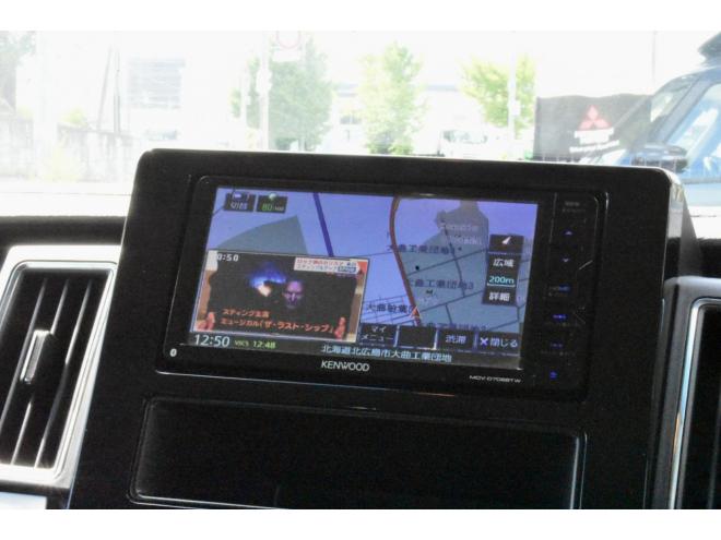 デリカD:5　4WD　本州仕入　ブラックアウト　シャモニー仕様　ＪＡＯＳハンドルプロテクター　新車外しタイヤ／ホイール　両側電動スライドドア　社外ナビ／バックカメラ