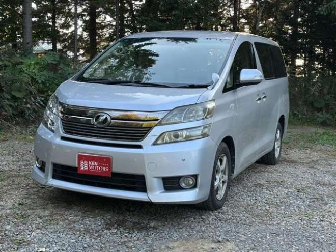 ヴェルファイア2.4 X 4WD　ワンオーナー　パワーウィンドウ　パワステ　社外ナビ　純正アルミ　ABS　キーレス　バックカメラ　左側電動スライドドア　ETC　ワイパーデアイサー 2400