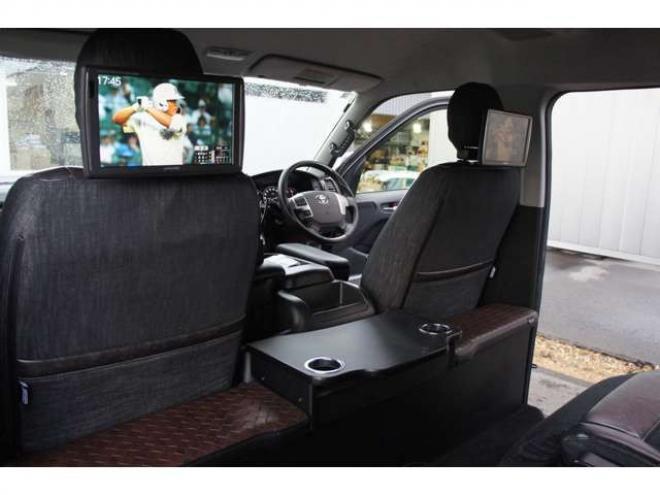 ハイエース2.7 GL ロング ファインテックツアラー 4WD　415COBRA　ファントムヘッドライトシステム&フェイスリフトキット&F/S/R/ルーフスポ/ボンネット/プレステージテールランプ&新作バッドラッカーHP-6　18インチAW　TOYO　H30　225/50R18 2700