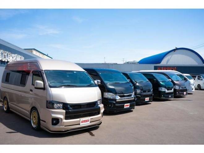 ハイエースバン2.8 スーパーGL ダークプライムII ロングボディ ディーゼルターボ 4WD　ESSEXカスタム　FリップスポイラーVer.4　サイドライナー　クワトロリアバンパー　プログレスIバッドパネル　17インチELホイール　ヨコハマPARADA　415COBRAフラットキット 2800