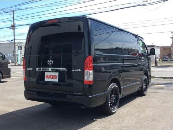 ハイエースバン2.8 スーパーGL ロング ディーゼルターボ 4WD　寒冷地仕様　リアヒーター&リアクーラー　プッシュスタート　スマートキー　ステアリングスイッチ　ベッドキッド　LEDヘッドライト　ドライブレコーダー　メモリナビ　ワンセグTV　バックカメラ　電動格納ミラー 2800