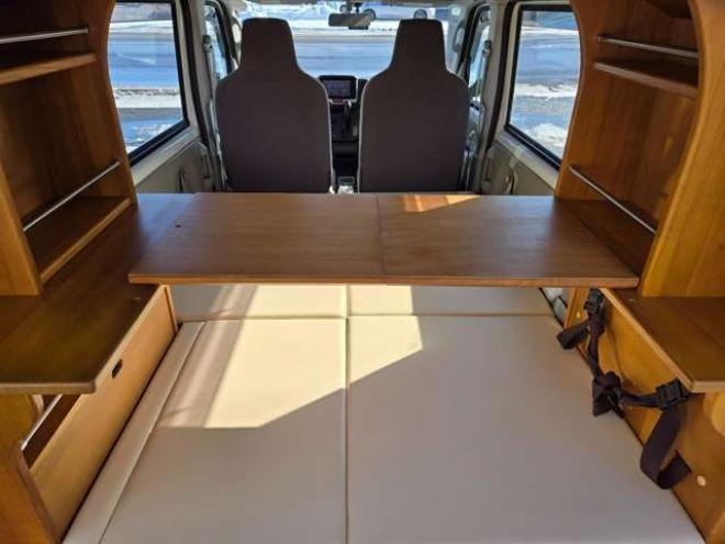 スクラムPA ハイルーフ 5AGS車　チョイcam豊　ベッドキッド　パートタイム4WD　2速発進モード　キーレス　マニュアルエアコン　KENWOOD7インチSDナビ　フルセグTV　Bluetooth　CD/DVD　FM/AM　ドライブレコーダー 660