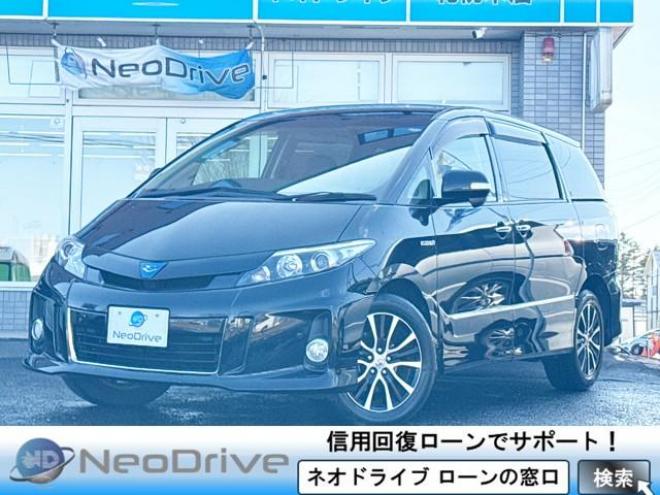 エスティマハイブリッドハイブリッド2.4アエラス プレミアムED 4WD　ローンが不安な方＜優遇ローン＞　本州仕入　ナビTV　純正8型ナビ　後席モニター 4WD 2400 5Dr