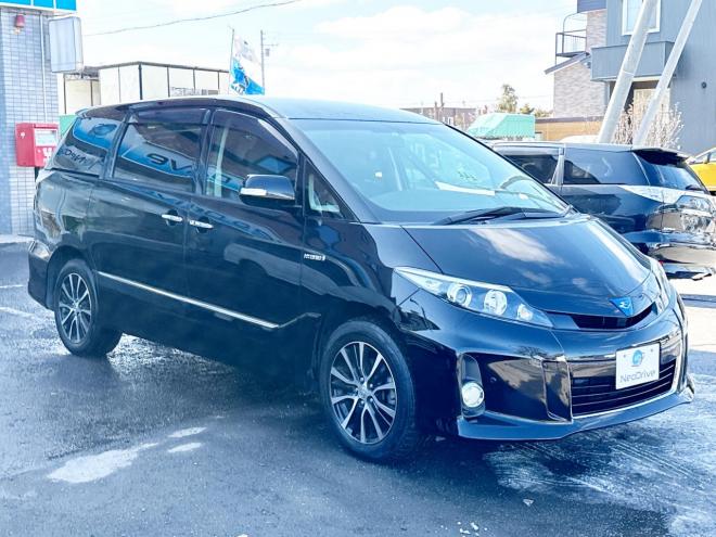 エスティマハイブリッドハイブリッド2.4アエラス プレミアムED 4WD　ローンが不安な方＜優遇ローン＞　本州仕入　ナビTV　純正8型ナビ　後席モニター 4WD 2400 5Dr