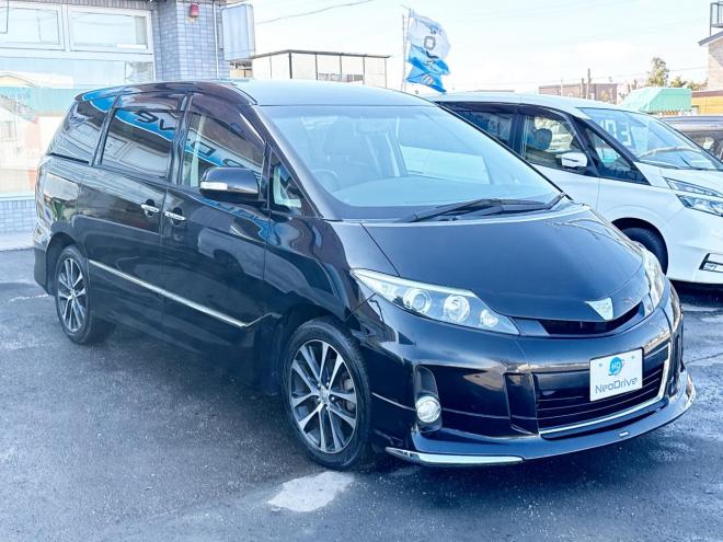 エスティマ2.4アエラス プレミアム エディション 4WD ローンが不安な方＜優遇ローン＞ 本州仕入　モデリスタエアロ 純正ナビTV　後席モニター 4WD 2400 5Dr