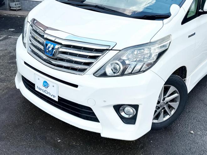 アルファードハイブリッドハイブリッド2.4SR 4WD　ローンが不安な方＜優遇ローン＞　本州仕入 ダブルサンルーフ　純正SDナビTV　両側パワースライド 4WD 2400 5Dr