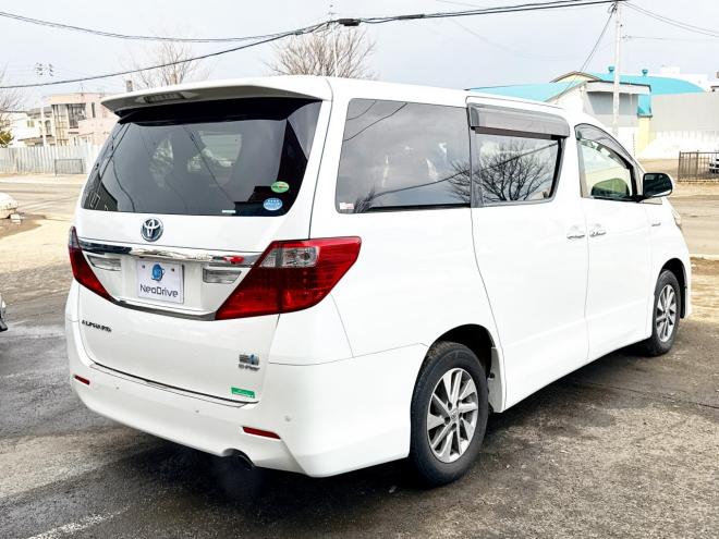 アルファードハイブリッドハイブリッド2.4SR 4WD　ローンが不安な方＜優遇ローン＞　本州仕入 ダブルサンルーフ　純正SDナビTV　両側パワースライド 4WD 2400 5Dr