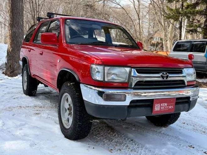 ハイラックスサーフ2.7 SSR-X 4WD　リフトアップ　全塗装済レッド　社外ナビ　ETC　パワステ　パワーウィンドウ　ABS　キーレスエントリー　ルーフレール　サンルーフ 2700