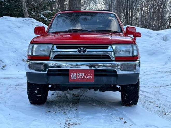 ハイラックスサーフ2.7 SSR-X 4WD　リフトアップ　全塗装済レッド　社外ナビ　ETC　パワステ　パワーウィンドウ　ABS　キーレスエントリー　ルーフレール　サンルーフ 2700