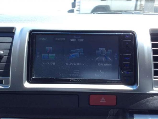 ハイエースバン2.8 スーパーGL ロング ディーゼルターボ 4WD　寒冷地仕様　リアヒーター&リアクーラー　プッシュスタート　スマートキー　ステアリングスイッチ　ベッドキッド　LEDヘッドライト　ドライブレコーダー　メモリナビ　ワンセグTV　バックカメラ　電動格納ミラー 2800