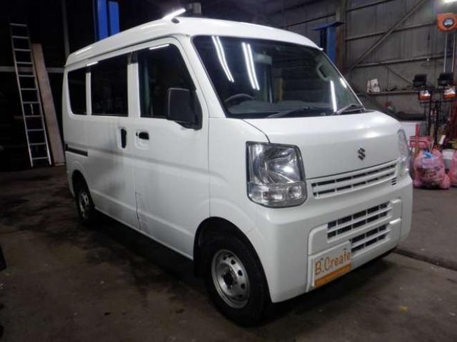 エブリィPC ハイルーフ 4WD　切替4WD　修復歴なし　キーレス　両側スライドドア　ETC　社外CDオーディオ　前席パワーウインドウ　ドアバイザー　オーバーヘッドシェルフ　プライバシーガラス 660