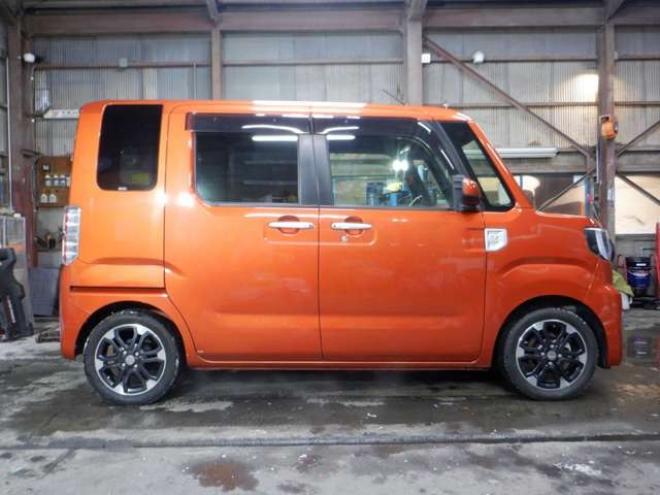 ウェイクG SA 4WD　本州仕入　ナビ　TV　バックカメラ　LEDヘッドライト　両側電動　シートヒーター　スマアシ　ターボ　スマートキー　プッシュスタート　オートライト　ベンチシート　アイドリングストップ　フォグランプ 660