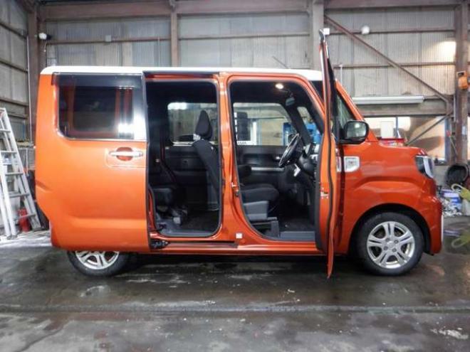 ウェイクG SA 4WD　ナビ・TV・Bカメラ・B/T・両側電動・スマートキープッシュスタート・LEDヘッドライト・ETC・シートヒーター・アイドリングストップ・純正エンスタ・衝突軽減・ベンチシート・ターボ 660