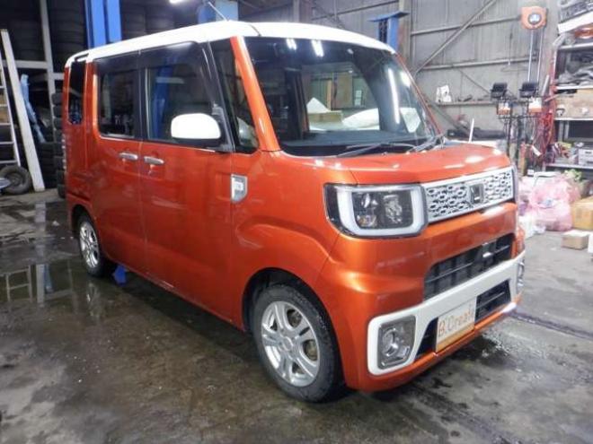 ウェイクG SA 4WD　ナビ・TV・Bカメラ・B/T・両側電動・スマートキープッシュスタート・LEDヘッドライト・ETC・シートヒーター・アイドリングストップ・純正エンスタ・衝突軽減・ベンチシート・ターボ 660