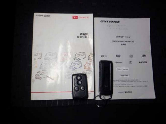 ウェイクG SA 4WD　ナビ・TV・Bカメラ・B/T・両側電動・スマートキープッシュスタート・LEDヘッドライト・ETC・シートヒーター・アイドリングストップ・純正エンスタ・衝突軽減・ベンチシート・ターボ 660