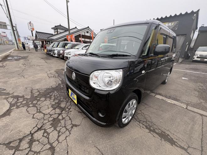 ムーヴキャンバスMOVE CANBUS 4WD X SA3　ワンオーナー　本州仕入　ワンタッチ両パワースライドドア　スマートキースペアー有　Bluetoothフルセグナビ　バックカメラ　スタットレス　バイザー　エンジンオイル交換　CVTオイル交換 4WD 660 ５Dr