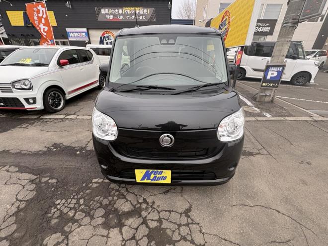 ムーヴキャンバスMOVE CANBUS 4WD X SA3　ワンオーナー　本州仕入　ワンタッチ両パワースライドドア　スマートキースペアー有　Bluetoothフルセグナビ　バックカメラ　スタットレス　バイザー　エンジンオイル交換　CVTオイル交換 4WD 660 ５Dr