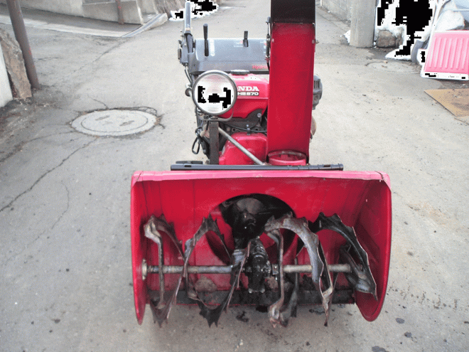 除雪機ホンダ　８馬力除雪機　ＨＳ－870　整備済み　即使用可