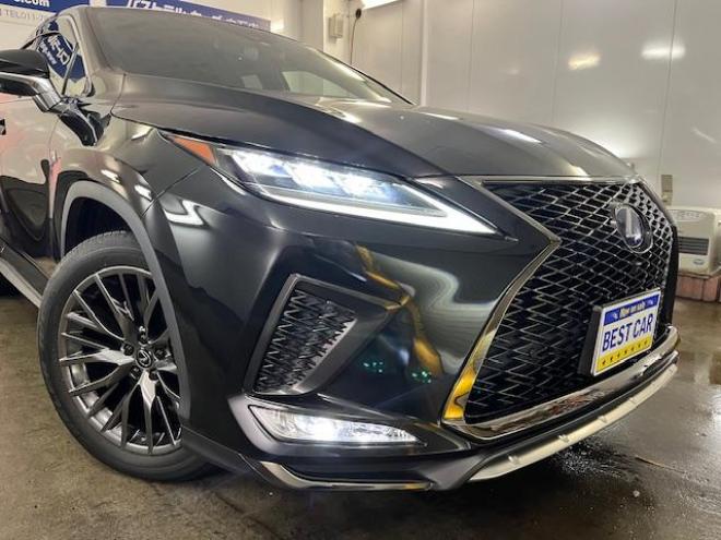 レクサスＲＸ４５０ｈ　Ｆスポーツ　寒冷地仕様　純正２０ＡＷ＋新品夏タイヤ　社外１８ＡＷ＋スタッドレスタイヤ付　レクサスセーフティセンス　純正ブラックレザーシート　電動サンルーフ　前後ドライブレコーダー　全方位アラウンドビューモニター 4WD 3500 5Dr