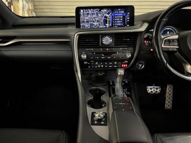 レクサスＲＸ４５０ｈ　Ｆスポーツ　寒冷地仕様　純正２０ＡＷ＋新品夏タイヤ　社外１８ＡＷ＋スタッドレスタイヤ付　レクサスセーフティセンス　純正ブラックレザーシート　電動サンルーフ　前後ドライブレコーダー　全方位アラウンドビューモニター 4WD 3500 5Dr