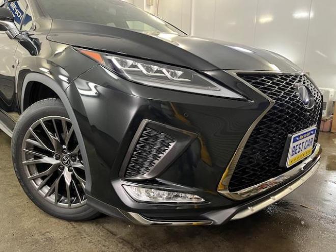 レクサスＲＸ４５０ｈ　Ｆスポーツ　寒冷地仕様　純正２０ＡＷ＋新品夏タイヤ　社外１８ＡＷ＋スタッドレスタイヤ付　レクサスセーフティセンス　純正ブラックレザーシート　電動サンルーフ　前後ドライブレコーダー　全方位アラウンドビューモニター 4WD 3500 5Dr