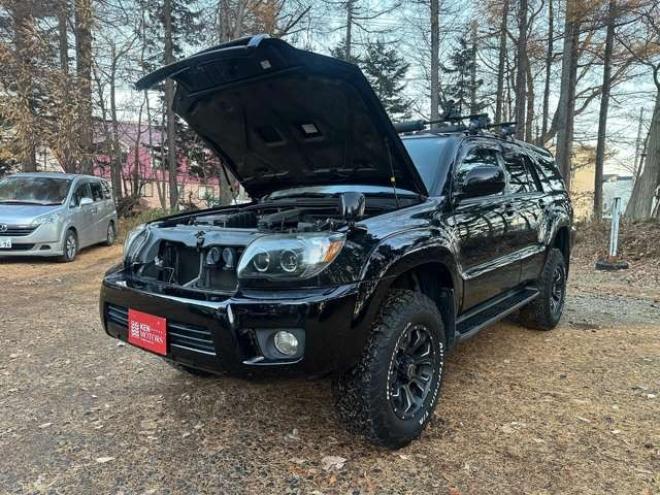 ハイラックスサーフ2.7 SSR-X 4WD　社外地デジナビ　バックカメラ　ウーハー　ドライブレコーダー　ルーフキャリア　ETC　オールテレーンタイヤ　リフトアップ　サンルーフ　社外アルミホイール　ABS　パワーウィンドウ　パワステ　社外グリル 2700