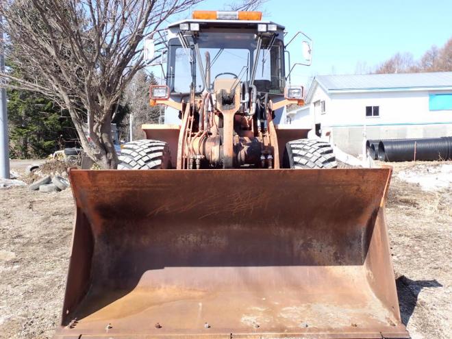 ホイールローダLX120-2　ワンタッチマルチプラウ＆バケット　恵庭ヤード