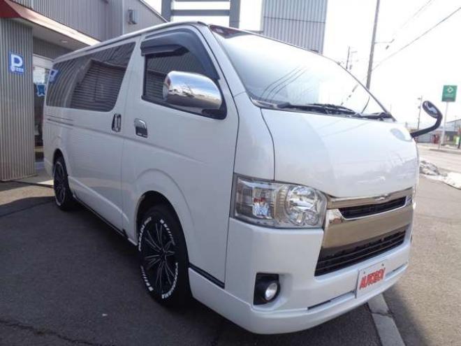 ハイエースバン3.0 スーパーGL ダークプライム ロングボディ ディーゼルターボ 4WD　スマートキー　社外ナビ　バックカメラ　フルセグ　Bluetooth 3000