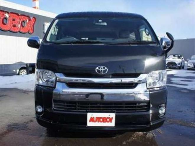 ハイエース2.7 GL ロング ミドルルーフ 4WD　社外メモリーナビTV　バックカメラ　ワークエクストラップ17インチアルミ　415コブラフロントスポイラー　パワースライドドア　LEDヘッドライト　Wエアバック　スマートキー　AC100V 2700