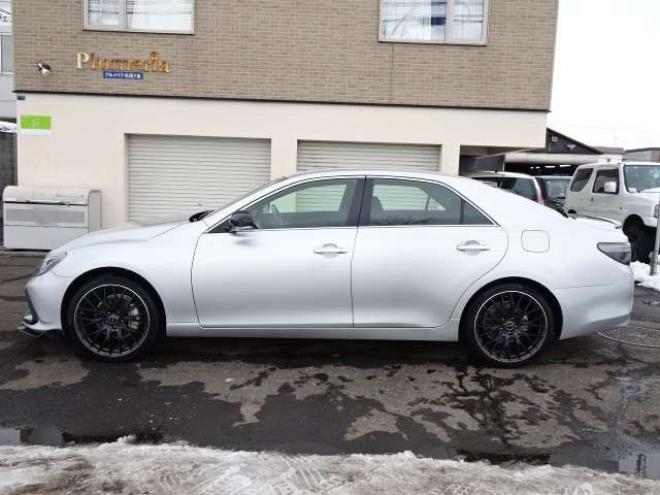 マークX2.5 250G Four 4WD　本州車　保証1年　4WD　ワンオーナー　エスカーズカスタム　フロントリップ　リヤディフューザー　プレシャス/HM-1　19インチアルミ　純正ナビ　ワンセグTV　ドライブレコーダーLDA　ETC　クルーズコントロール 2500