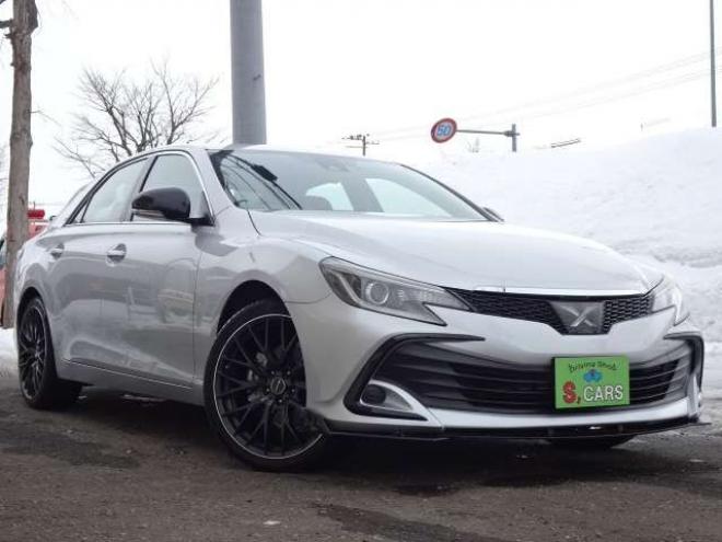 マークX2.5 250G Four 4WD　本州車　保証1年　4WD　ワンオーナー　エスカーズカスタム　フロントリップ　リヤディフューザー　プレシャス/HM-1　19インチアルミ　純正ナビ　ワンセグTV　ドライブレコーダーLDA　ETC　クルーズコントロール 2500