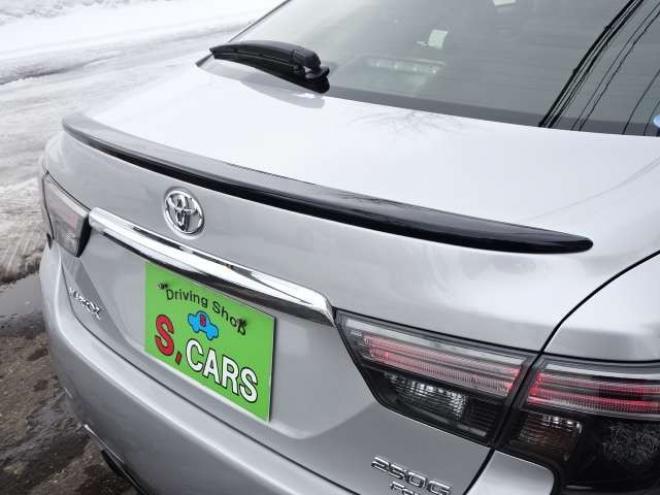 マークX2.5 250G Four 4WD　本州車　保証1年　4WD　ワンオーナー　エスカーズカスタム　フロントリップ　リヤディフューザー　プレシャス/HM-1　19インチアルミ　純正ナビ　ワンセグTV　ドライブレコーダーLDA　ETC　クルーズコントロール 2500