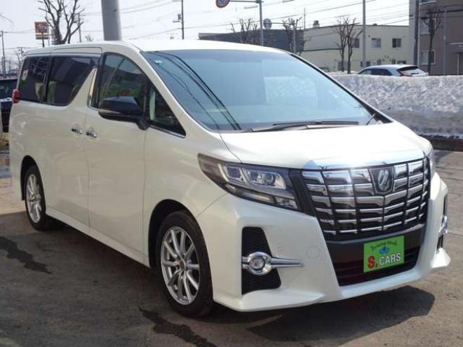 アルファード3.5 SA Cパッケージ 4WD　本州車　保証1年/走行距離無制限　4WD　プリクラッシュセーフティー　3500cc　両側パワースライドドア　パワーバックドア　JBLサウンドシステム　全方位カメラ　メーカーナビ　地デジ　ETC　中古冬タイヤ付属 3500