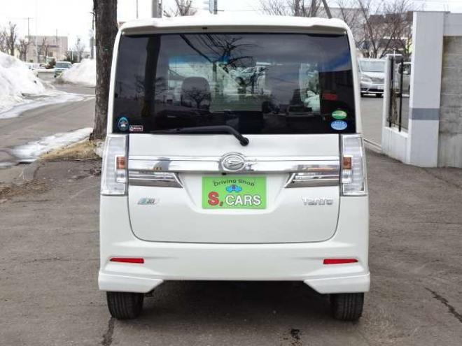 タントカスタム RS トップエディション SAII 4WD　保証1年/走行距離無制限　4WD　ワンオーナー　衝突軽減ブレーキシステム　両側パワースライドドア　純正ナビ　地デジ　バックカメラ　HDMI入力　純正エンジンスターター　LEDヘッドライト　ハーフレザーシート 660