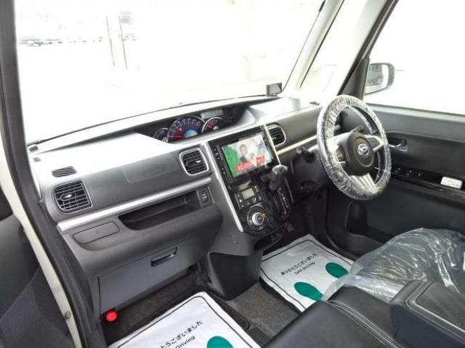 タントカスタム RS トップエディション SAII 4WD　保証1年/走行距離無制限　4WD　ワンオーナー　衝突軽減ブレーキシステム　両側パワースライドドア　純正ナビ　地デジ　バックカメラ　HDMI入力　純正エンジンスターター　LEDヘッドライト　ハーフレザーシート 660