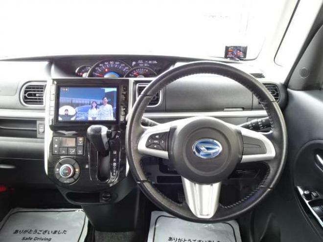 タントカスタム RS トップエディション SAII 4WD　保証1年/走行距離無制限　4WD　ワンオーナー　衝突軽減ブレーキシステム　両側パワースライドドア　純正ナビ　地デジ　バックカメラ　HDMI入力　純正エンジンスターター　LEDヘッドライト　ハーフレザーシート 660
