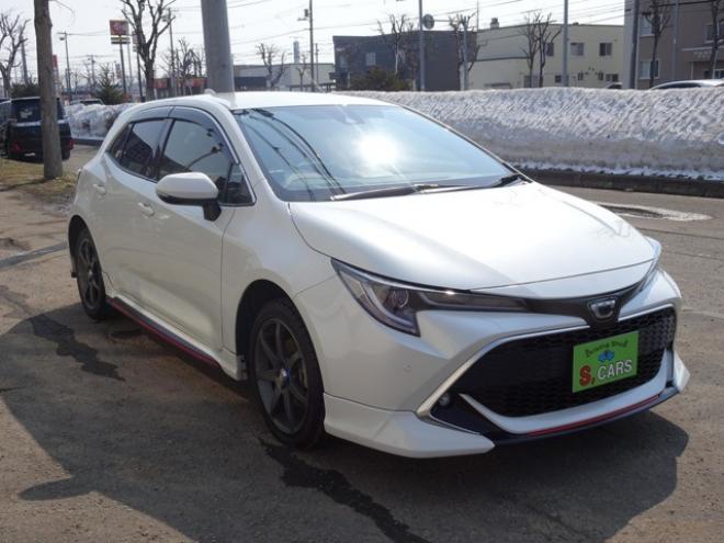 カローラスポーツ 1.2 G Z 4WD　保証1年/走行距離無制限　4WD　トヨタセーフティセンス　　TRDエアロ 純正9インチナビ 地デジ バックカメラ ブラインドスポットモニター　ヘッドアップディスプレイ　ハーフレザー　ステアリングヒーター 冬タイヤ付 1200