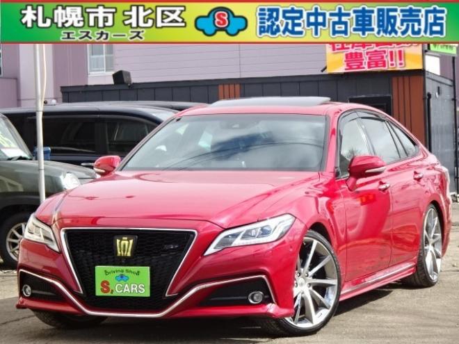 クラウンハイブリッド 2.5 RS アドバンス Four 4WD　保証付2年/走行距離無制限　4WD　ローダウン　クレンツェ20AW　サンルーフ BCM セーフティセンスLEDヘッドライト　メーカーナビ　全方位カメラ　純正エンジンスターター ハーフレザーシート　デジタルインナーミラー 2500