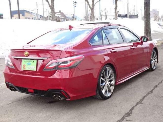 クラウンハイブリッド 2.5 RS アドバンス Four 4WD　保証付2年/走行距離無制限　4WD　ローダウン　クレンツェ20AW　サンルーフ BCM セーフティセンスLEDヘッドライト　メーカーナビ　全方位カメラ　純正エンジンスターター ハーフレザーシート　デジタルインナーミラー 2500