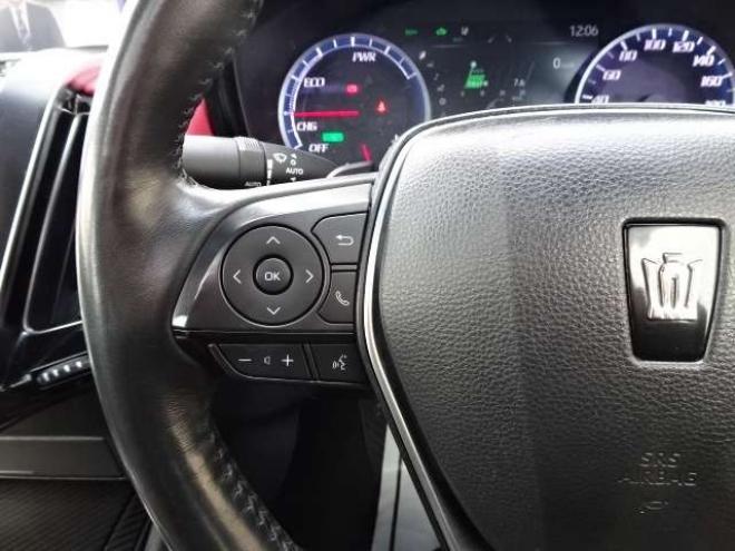 クラウンハイブリッド 2.5 RS アドバンス Four 4WD　保証付2年/走行距離無制限　4WD　ローダウン　クレンツェ20AW　サンルーフ BCM セーフティセンスLEDヘッドライト　メーカーナビ　全方位カメラ　純正エンジンスターター ハーフレザーシート　デジタルインナーミラー 2500