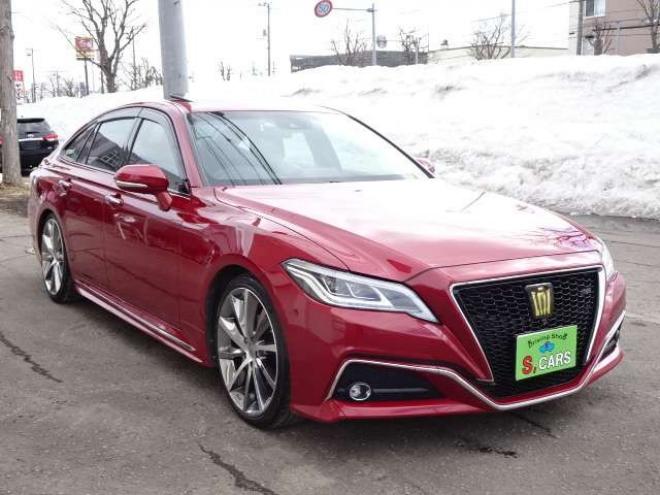 クラウンハイブリッド 2.5 RS アドバンス Four 4WD　保証付2年/走行距離無制限　4WD　ローダウン　クレンツェ20AW　サンルーフ BCM セーフティセンスLEDヘッドライト　メーカーナビ　全方位カメラ　純正エンジンスターター ハーフレザーシート　デジタルインナーミラー 2500