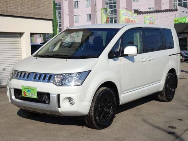 デリカD：5 2.2 D パワーパッケージ ディーゼルターボ 4WD　本州車　保証1年/走行距離無制限　4WD　ディーゼルターボ　両側パワースライドドア　MLJ/XTREME16インチアルミ　純正HID　スマートキー　ビルトインETC　中古冬タイヤ付き　前席シートヒーター 2300