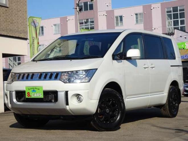デリカD：5 2.2 D パワーパッケージ ディーゼルターボ 4WD　本州車　保証1年/走行距離無制限　4WD　ディーゼルターボ　両側パワースライドドア　MLJ/XTREME16インチアルミ　純正HID　スマートキー　ビルトインETC　中古冬タイヤ付き　前席シートヒーター 2300