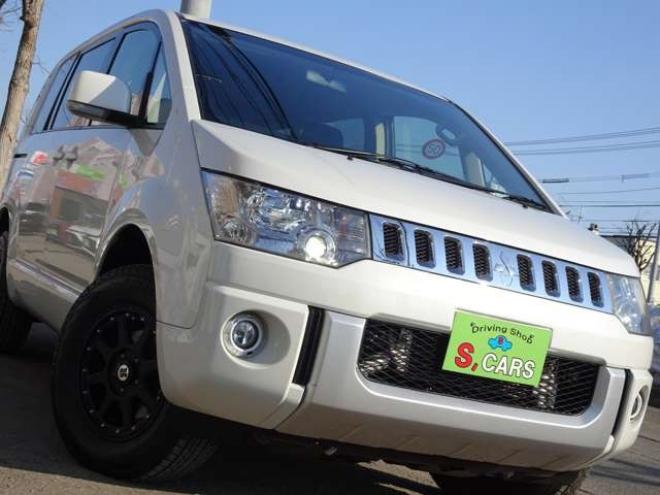 デリカD：5 2.2 D パワーパッケージ ディーゼルターボ 4WD　本州車　保証1年/走行距離無制限　4WD　ディーゼルターボ　両側パワースライドドア　MLJ/XTREME16インチアルミ　純正HID　スマートキー　ビルトインETC　中古冬タイヤ付き　前席シートヒーター 2300