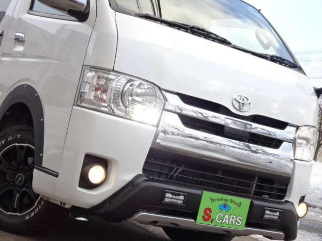 ハイエースバン2.8 スーパーGL ロング ディーゼルターボ 4WD　本州車　4WD　プッシュスタート　スマートキー　オートマチックハイビーム　ETC　MID　GRCIA　WHEEL　バックカメラ　リヤヒーター　リヤエアコン　AC100V 2800