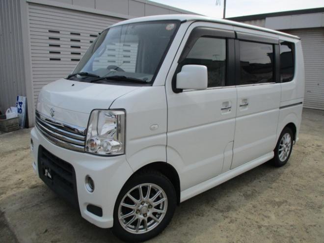 エブリィワゴン PZターボ 4WD　R9/2・ターボ・ナビ・TV・キーレス・左パワースライドドア・タイミングチェーン式 660